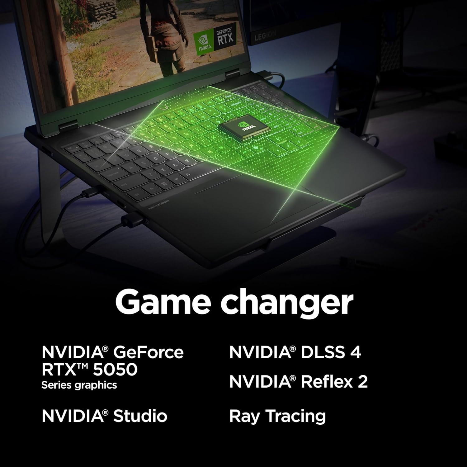 Lenovo Legion 5i - Ordinateur portable de jeu alimenté par l'IA - Intel Core i7-13650HX - Écran 15" 2K IPS WUXGA - 4,9 GHz - NVIDIA GeForce RTX 5050 - Mémoire 16 Go - Stockage 512 Go, Noir – Image 5