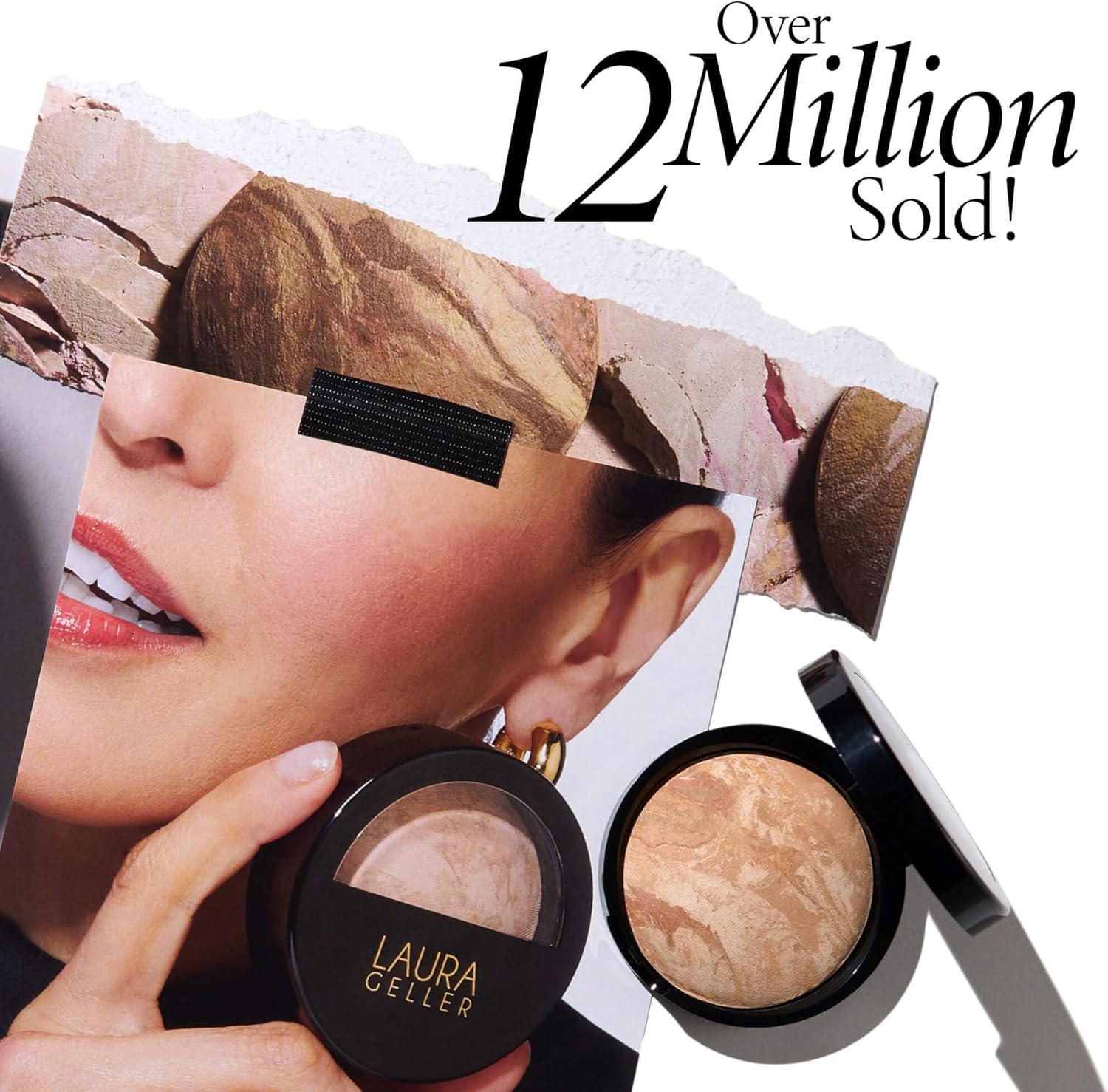 LAURA GELLER Fondotinta in Polvere Baked Balance-n-Brighten (Medium) - Correzione del Colore, Coprenza Modulabile da Leggera a Media, Fondotinta Matte Effetto Semi-Opaco – Image 5