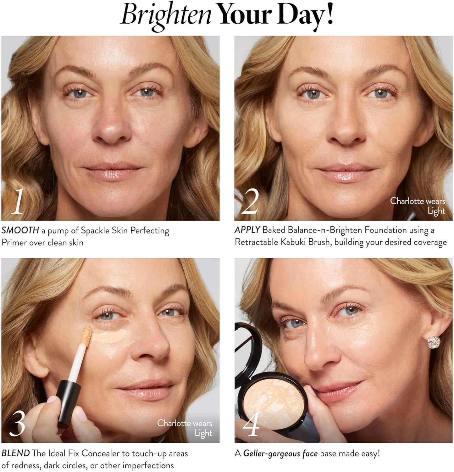 LAURA GELLER Fondotinta in Polvere Baked Balance-n-Brighten (Medium) - Correzione del Colore, Coprenza Modulabile da Leggera a Media, Fondotinta Matte Effetto Semi-Opaco – Image 6