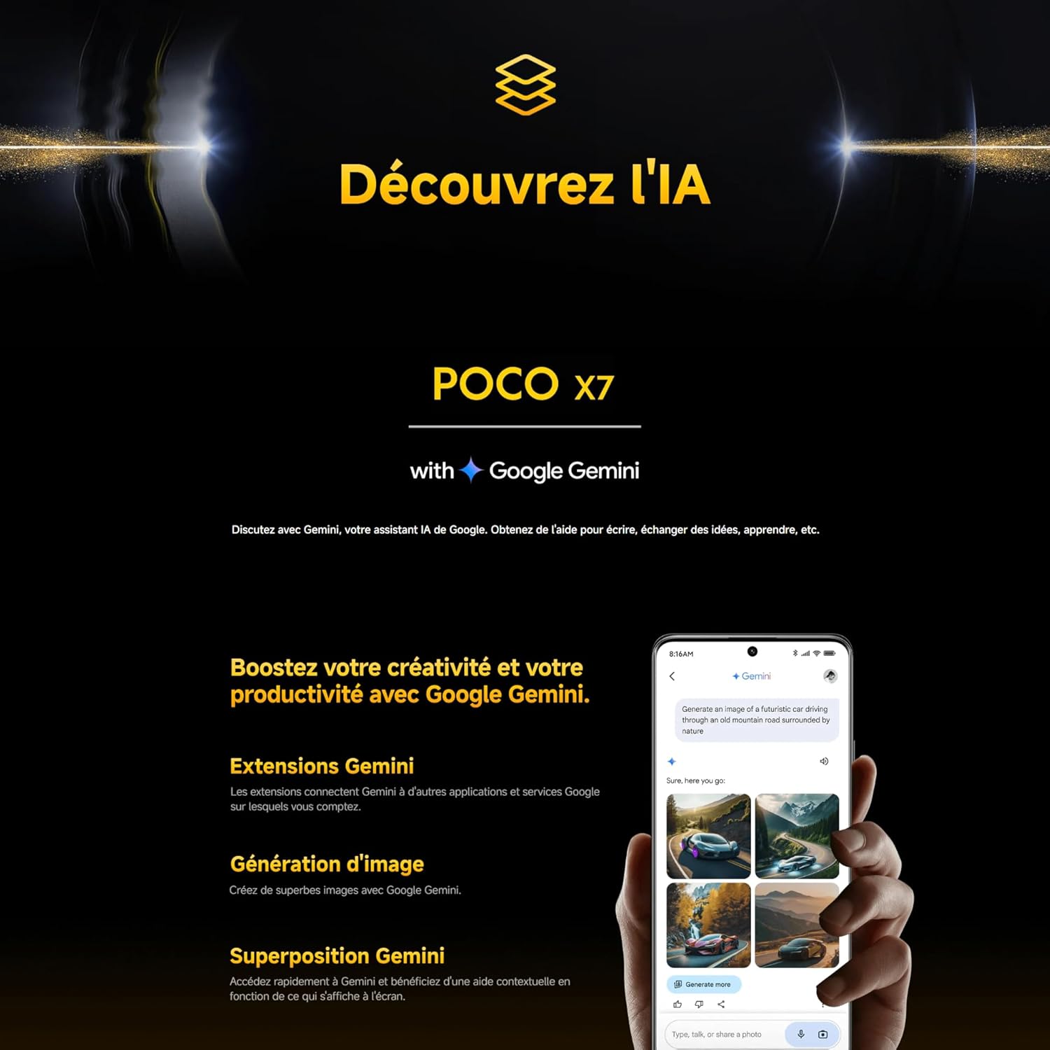 Smartphone XIAOMI POCO X7, 8+256Go, Argent, Appareil Photo Principal 50MP avec OIS, Batterie 5110mAh, IP68 (Chargeur Non Inclus) (Version Française + 2 Ans de Garantie) – Image 7