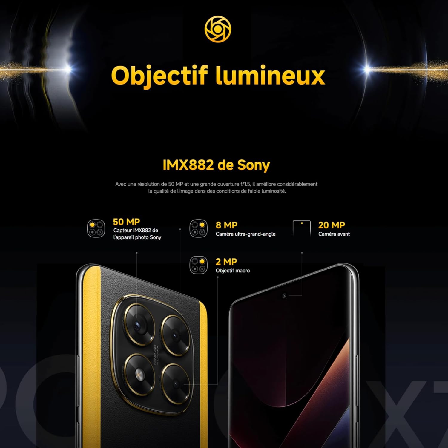 Smartphone XIAOMI POCO X7, 8+256Go, Argent, Appareil Photo Principal 50MP avec OIS, Batterie 5110mAh, IP68 (Chargeur Non Inclus) (Version Française + 2 Ans de Garantie) – Image 9