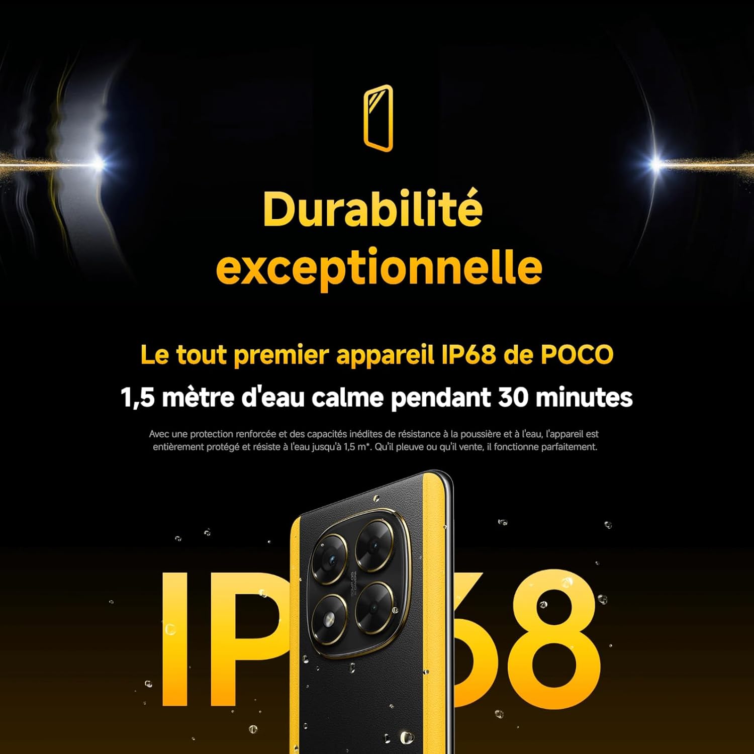 Smartphone XIAOMI POCO X7, 8+256Go, Argent, Appareil Photo Principal 50MP avec OIS, Batterie 5110mAh, IP68 (Chargeur Non Inclus) (Version Française + 2 Ans de Garantie) – Image 12