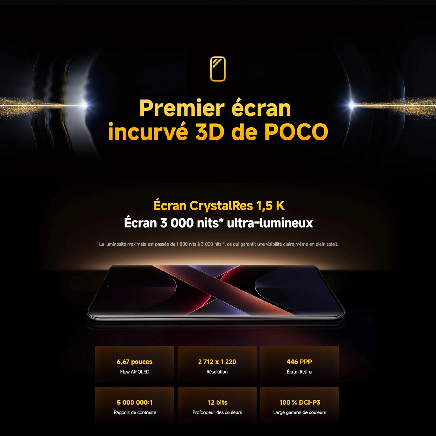 Smartphone XIAOMI POCO X7, 8+256Go, Argent, Appareil Photo Principal 50MP avec OIS, Batterie 5110mAh, IP68 (Chargeur Non Inclus) (Version Française + 2 Ans de Garantie) – Image 13