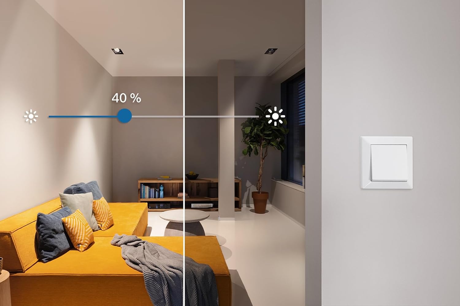 Bosch Smart Home Variateur d'intensité, actionneur pour contrôle intelligent de l'éclairage réglable, compatible avec Amazon Alexa, Google Assistant et Apple HomeKit – Image 3