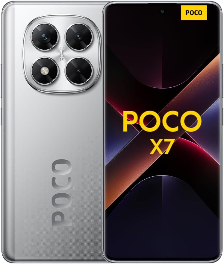 Smartphone XIAOMI POCO X7, 8+256Go, Argent, Appareil Photo Principal 50MP avec OIS, Batterie 5110mAh, IP68 (Chargeur Non Inclus) (Version Française + 2 Ans de Garantie) – Image 2
