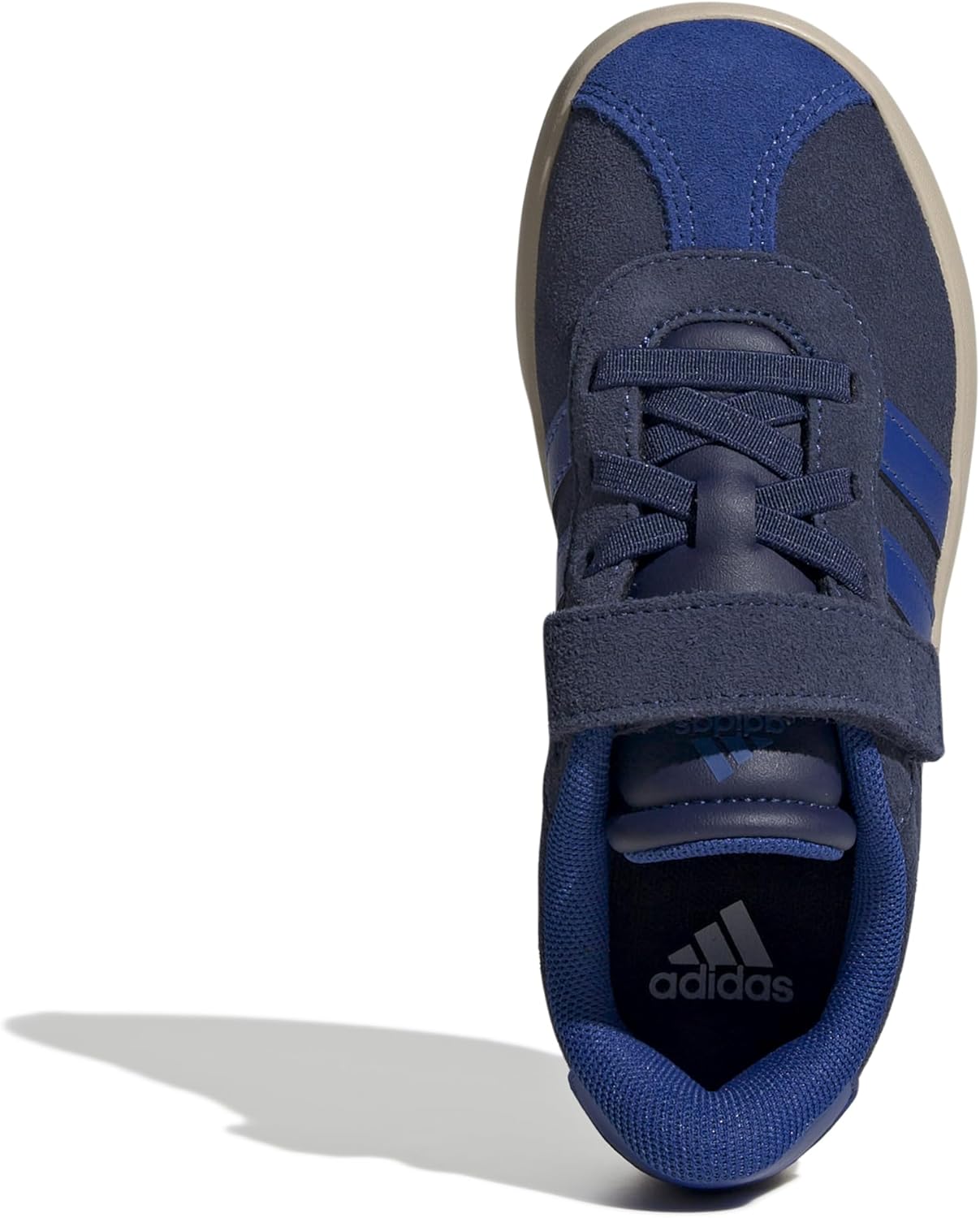 adidas VL Court 3.0 Hook and Loop Shoes, Chaussures Mixte Enfant, Bleu Foncé/Team Royal Bleu/Wonder Beige, 43 UK – Image 8