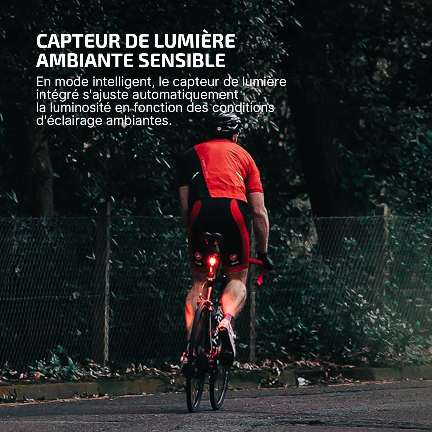 OLIGHT RN120C 120 Lumens 5 Modes de luminosité Étanche IPX6 Rechargeable Type C Feu arrière LED pour vélo de montagne pour voyager, cyclisme urbain, randonnée sur route – Image 5