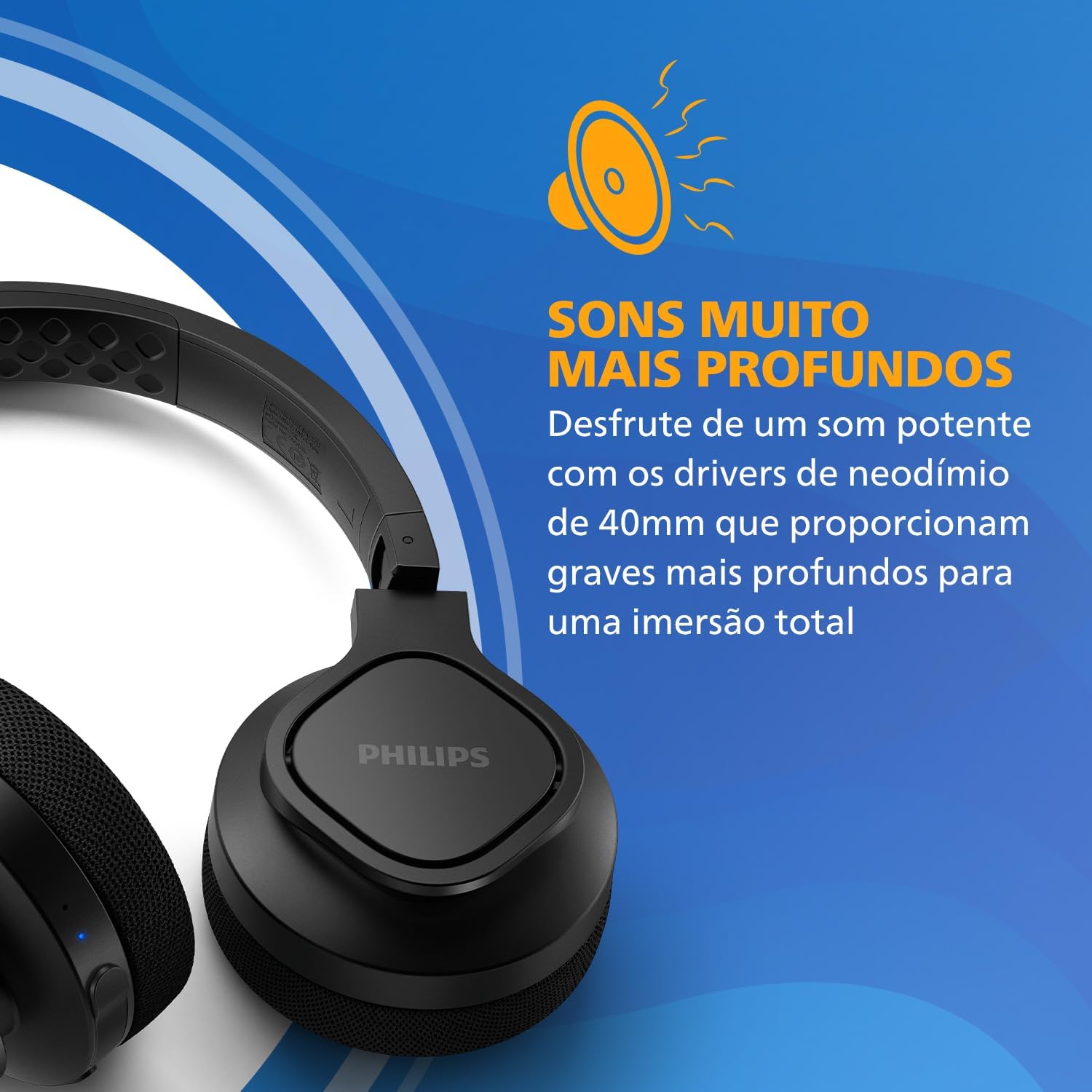 Philips Audio A4216BK/00 Casque de sport Bluetooth sans fil (autonomie 35 heures, protection IP55, coque ventilée, coussinets lavables) noir – Image 5