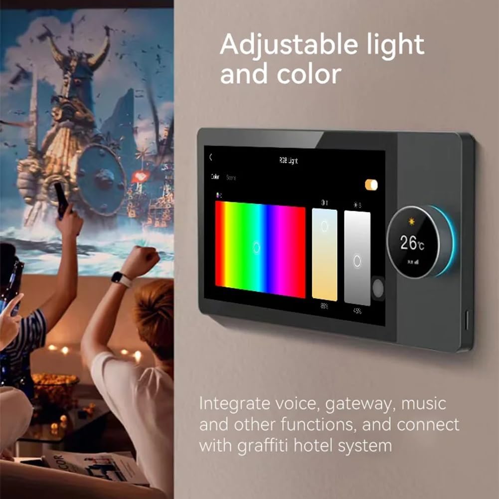JANZU Tuya WiFi panneau de commande Zigbee appareils passerelle Tuya Zigbee intégré 6 pouces Nspanel Tuya panneau de commande de maison intelligente B – Image 3