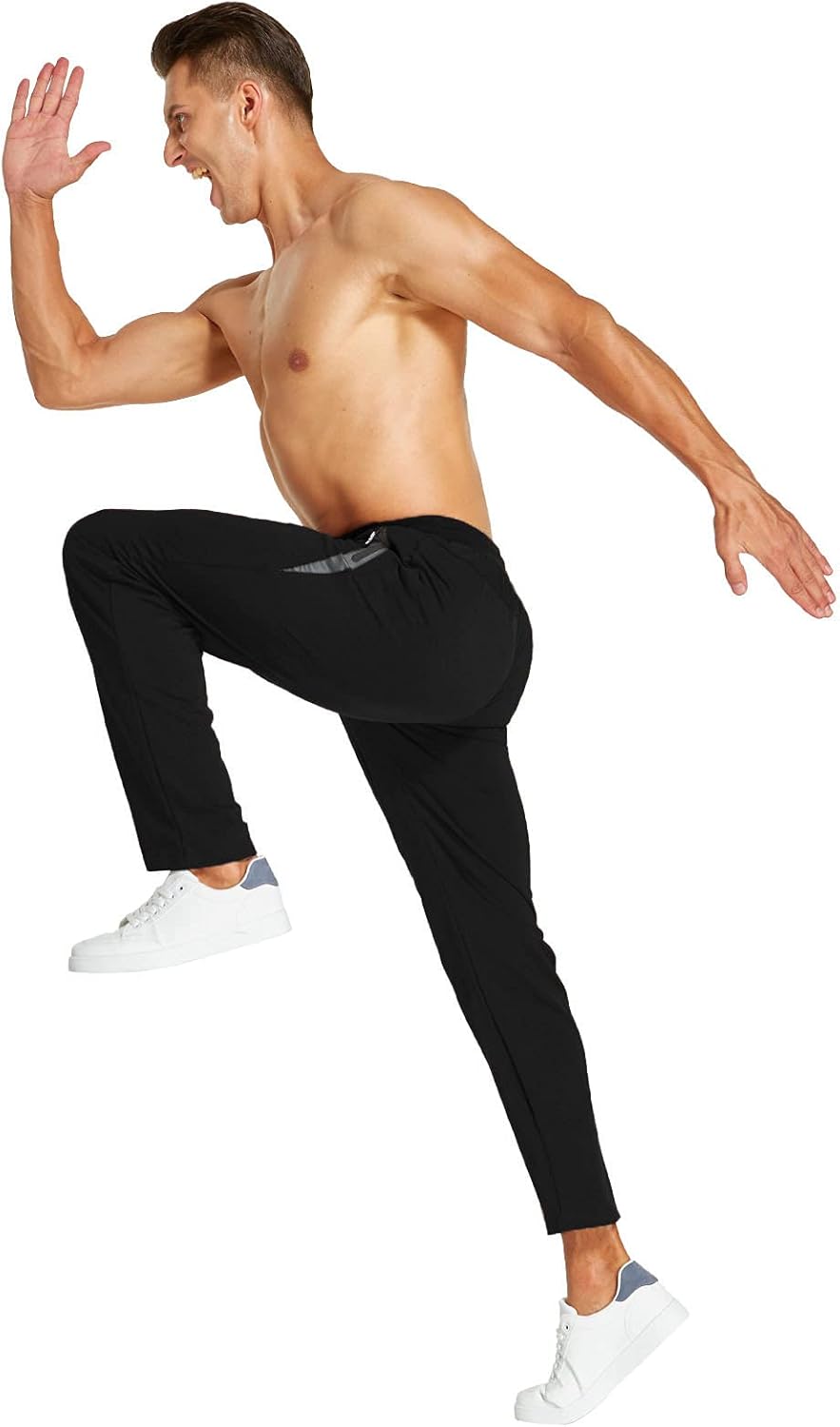 JustSun Pantalon de survêtement de jogging en coton pour homme – Image 6