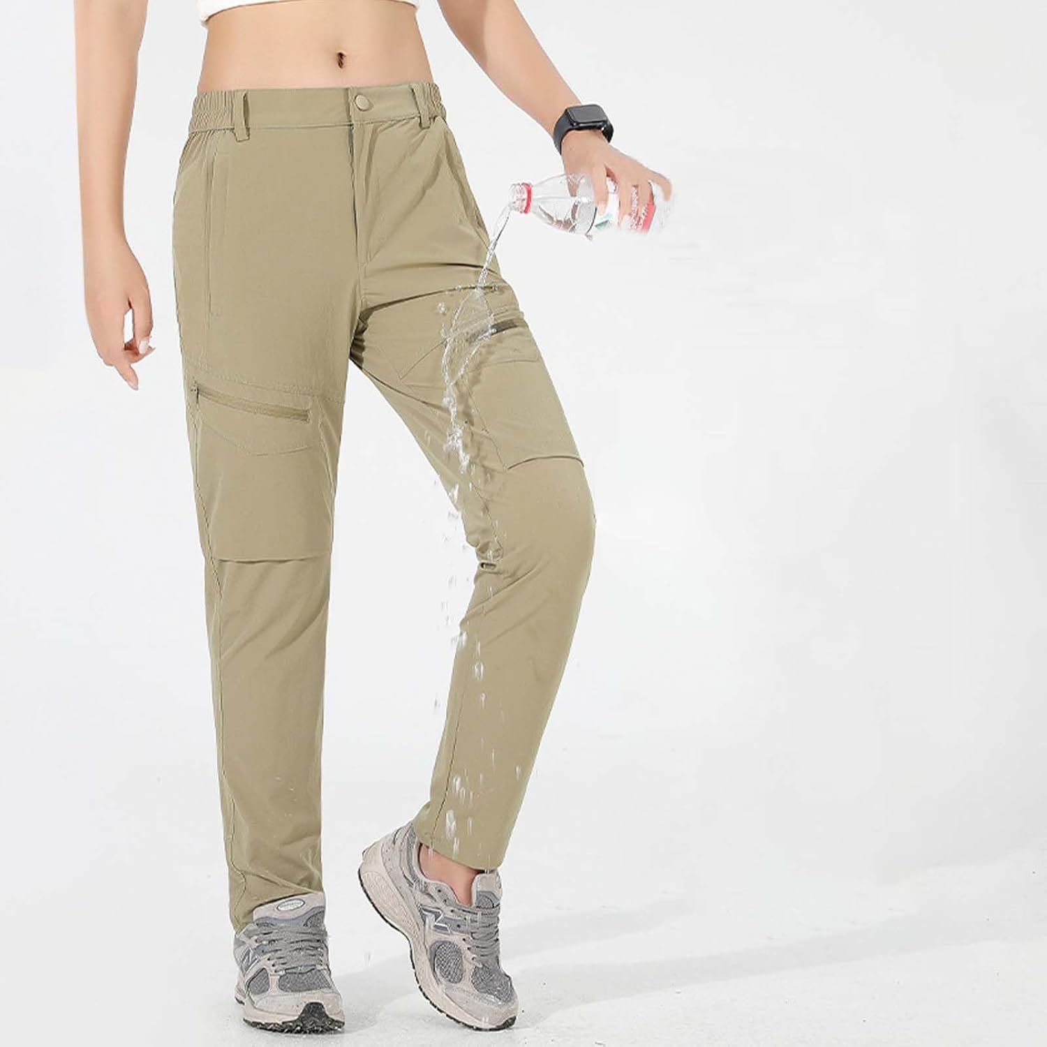 Pantalon de jogging noir pour femme - Vêtements d'été surdimensionnés - Ensemble de sport d'intérieur - Bas de yoga chaud - Large - Ample - Survêtement cargo - Chino - Vêtements de sport - Entraînement droit – Image 6