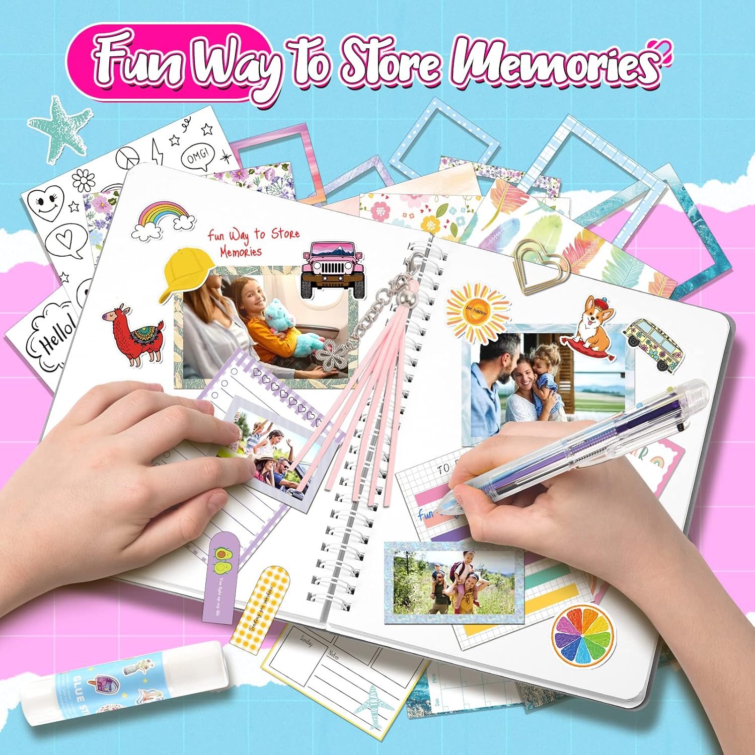 Kit de scrapbooking DIY pour enfants, carnet secret – Image 3