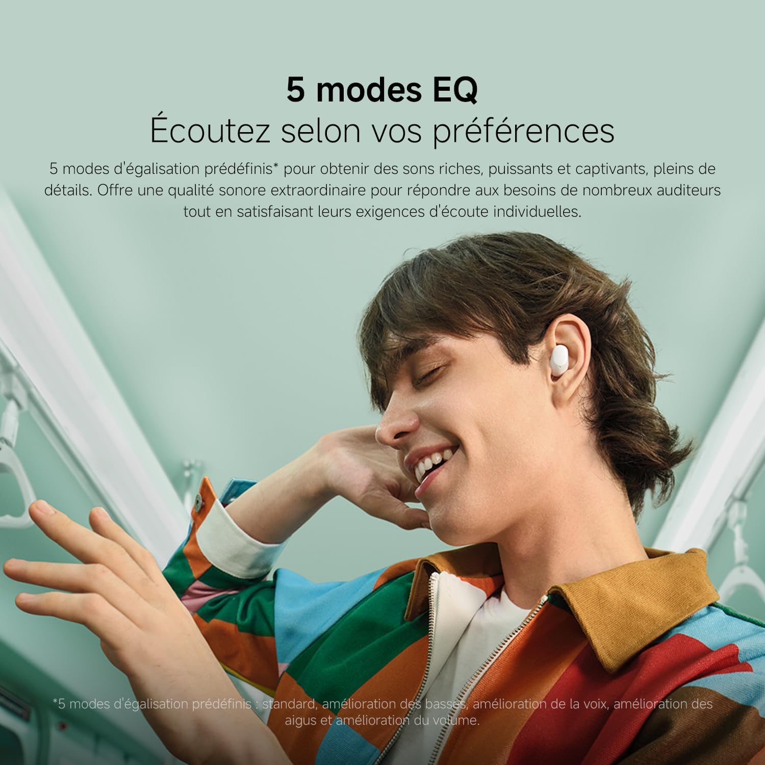 XIAOMI Redmi Buds 6 Play – Écouteurs Bluetooth sans Fil, Écouteurs Bluetooth, Drivers 10 mm, 5 Modes EQ, Autonomie 7,5h+36h, Charge 10min=3h de Lecture de Musique, IPX4, Rose Poudré – Image 7