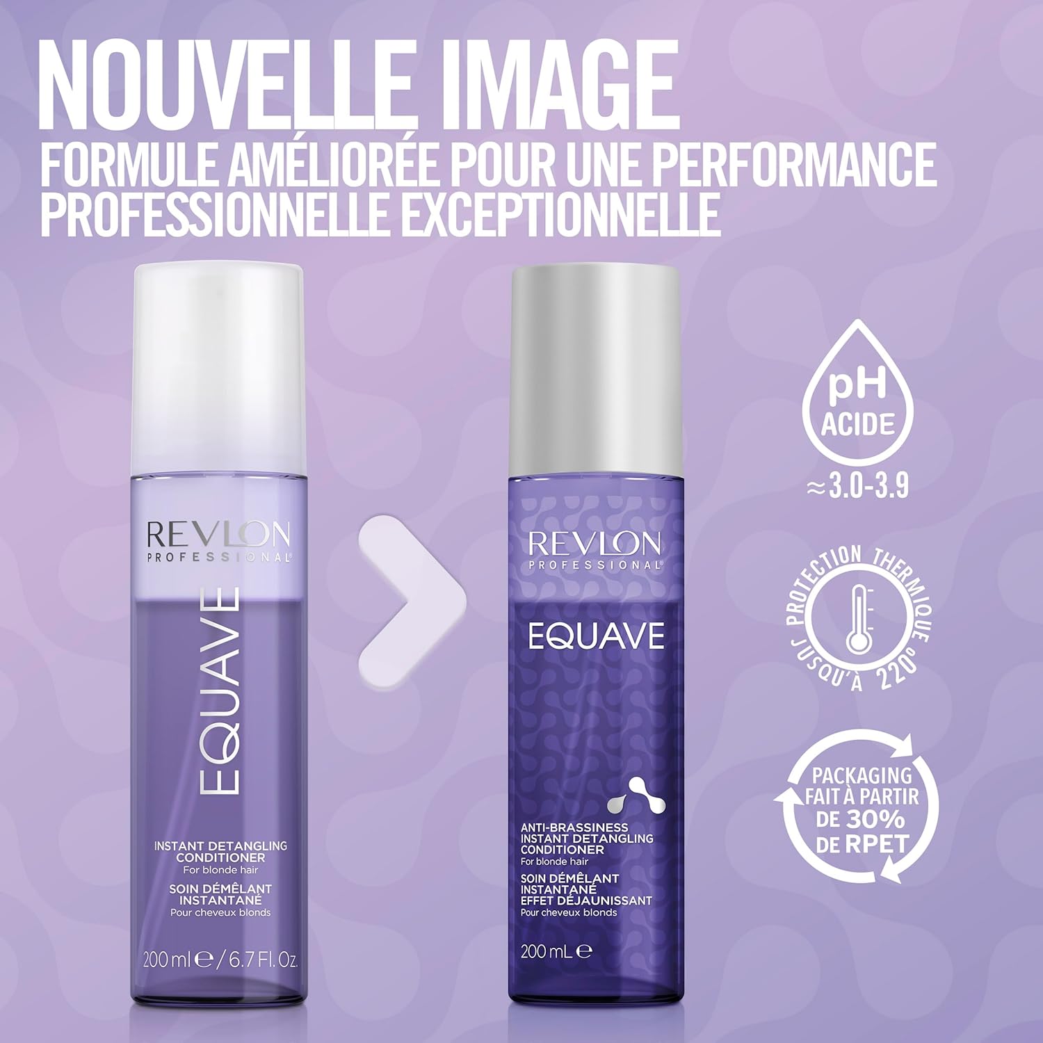 Revlon Professional Equave™ Crème Démêlante Anti-Reflet Biphasée Jaune, 200 ml – Image 5