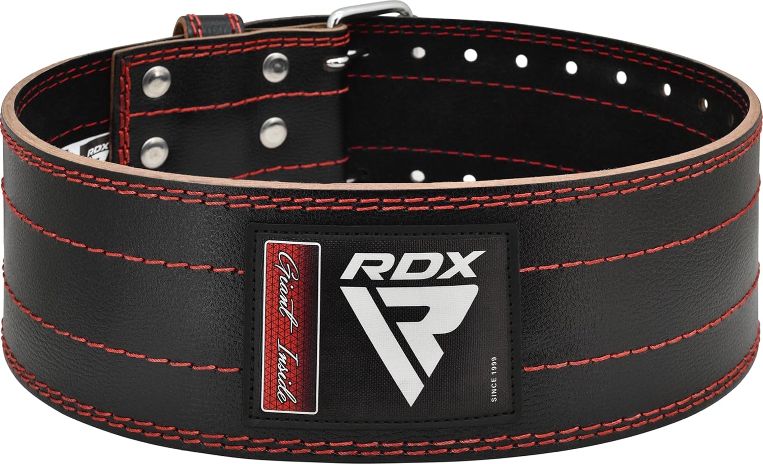 RDX Ceinture de Musculation Powerlifting, IPL USPA Approuvé, 6MM Épais 100% Cuir, 4” réglable Support Lombaire, D'haltérophilie Bodybuilding Entraînement en Force Exercise Fitness Belt, Homme Femme – Image 10