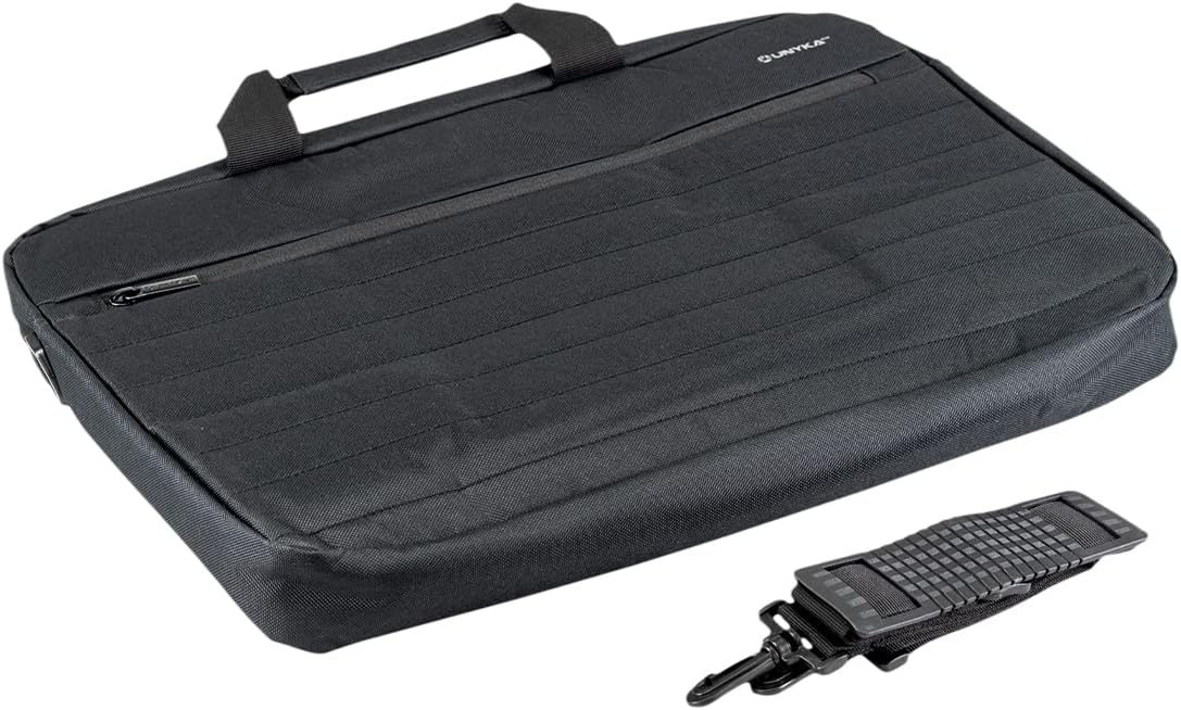 Unykach Urban MA17 Étui rembourré imperméable pour ordinateur portable jusqu'à 17,3 pouces, 44 cm, léger, élégant avec poches intérieures, sangle réglable et amovible – Image 5