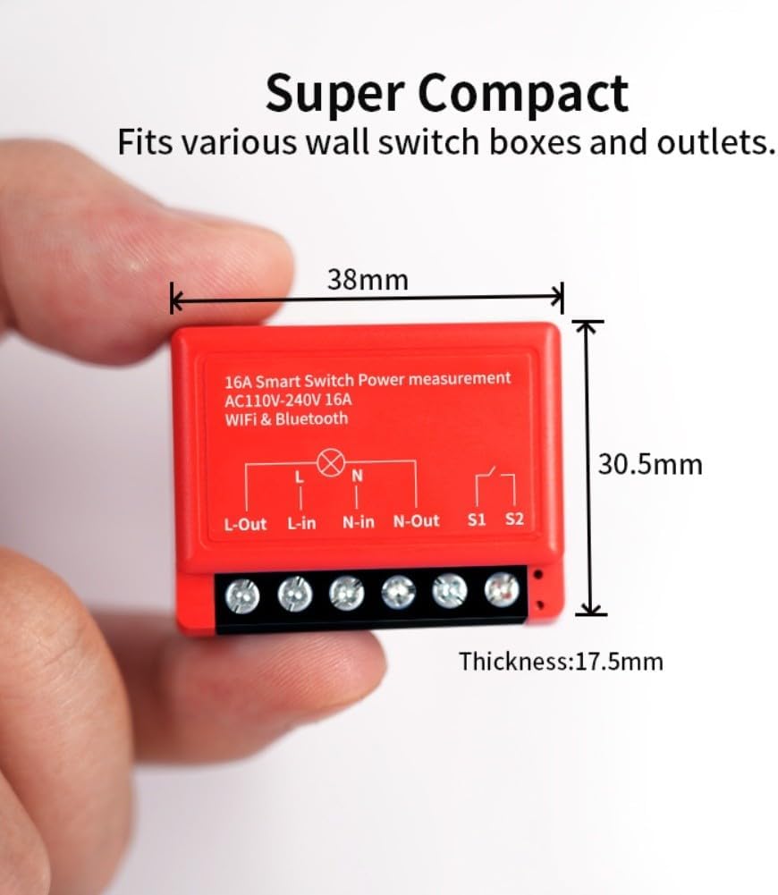 Compteur de puissance de module de commutation de maison intelligente pour installation murale avec contrôle APP – Image 3