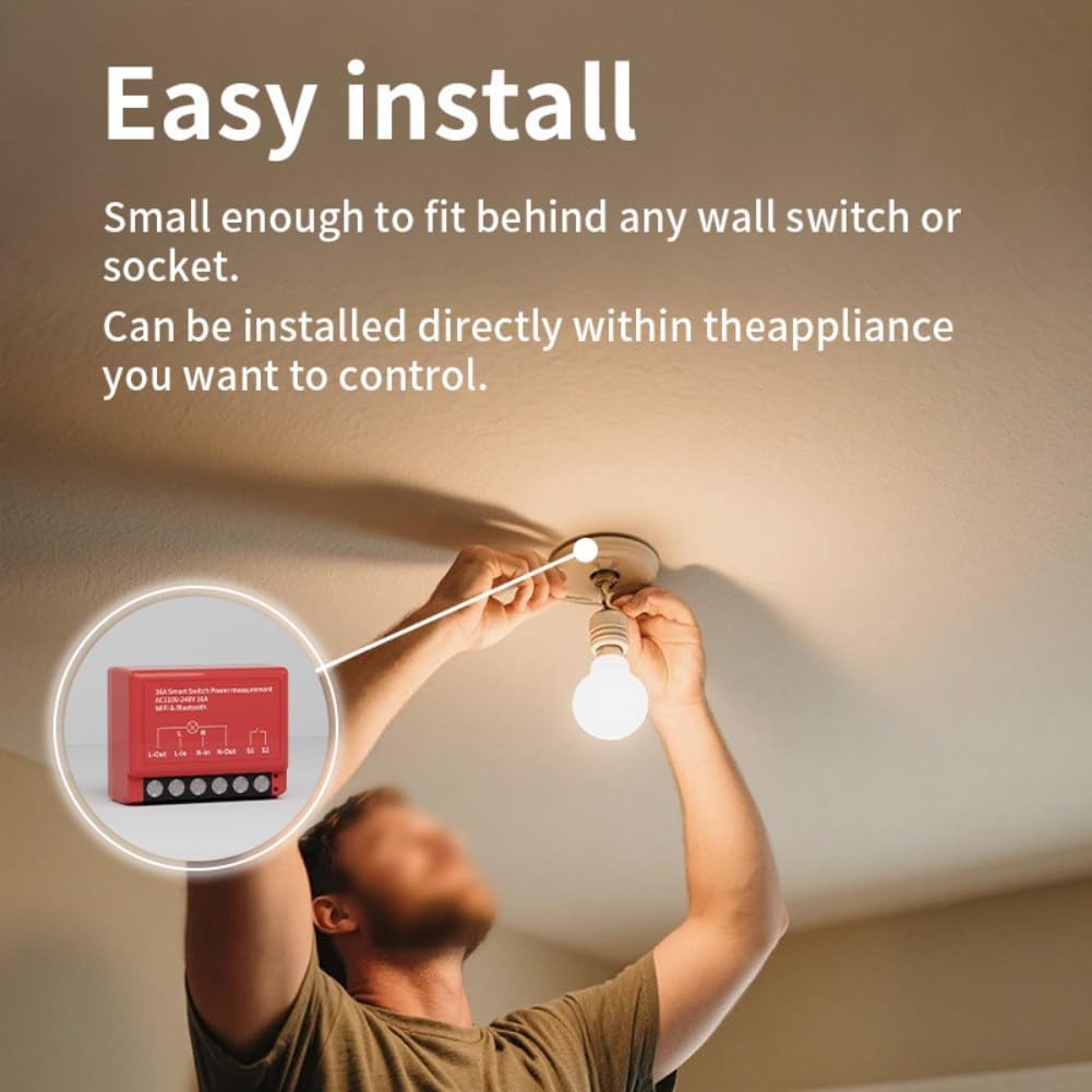 Compteur de puissance de module de commutation de maison intelligente pour installation murale avec contrôle APP – Image 5