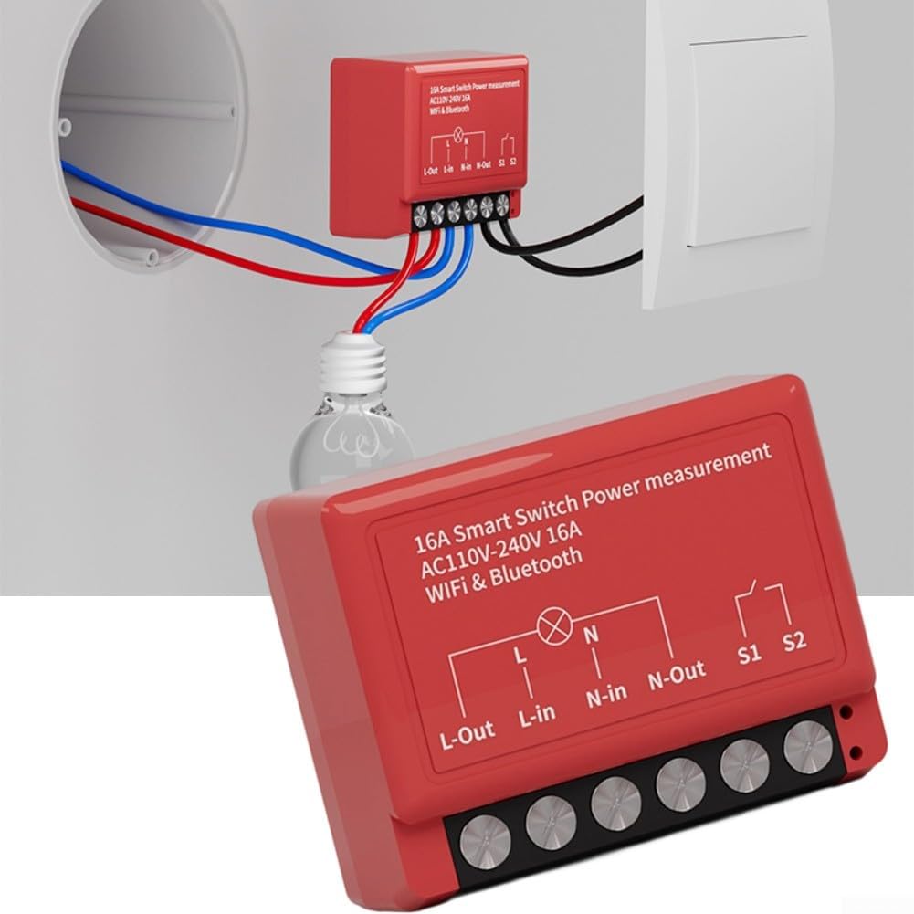 Compteur de puissance de module de commutation de maison intelligente pour installation murale avec contrôle APP – Image 8