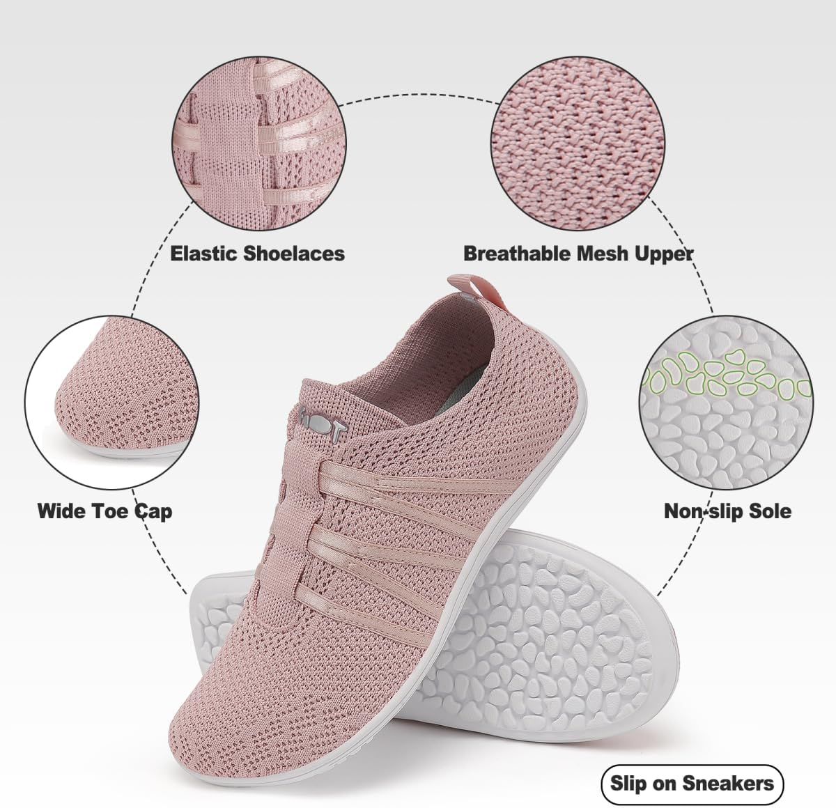 Geweo pieds nus chaussures minimalistes femmes hommes confort Trail course marche Sport décontracté Fitness baskets – Image 4