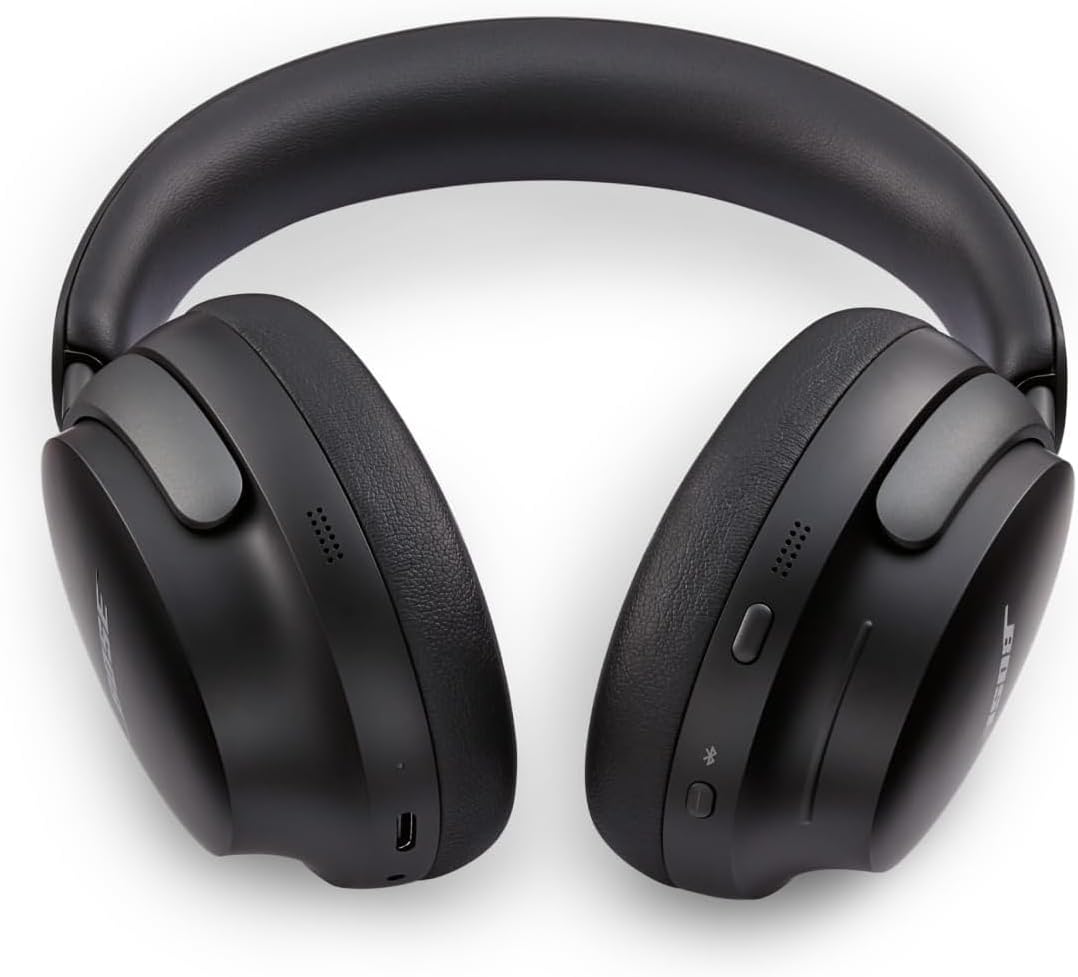 Bose QuietComfort Ultra Casque sans fil à réduction de bruit avec Space Audio, casque Bluetooth confortable avec micro intégré, jusqu'à 24 heures d'autonomie - Noir – Image 4