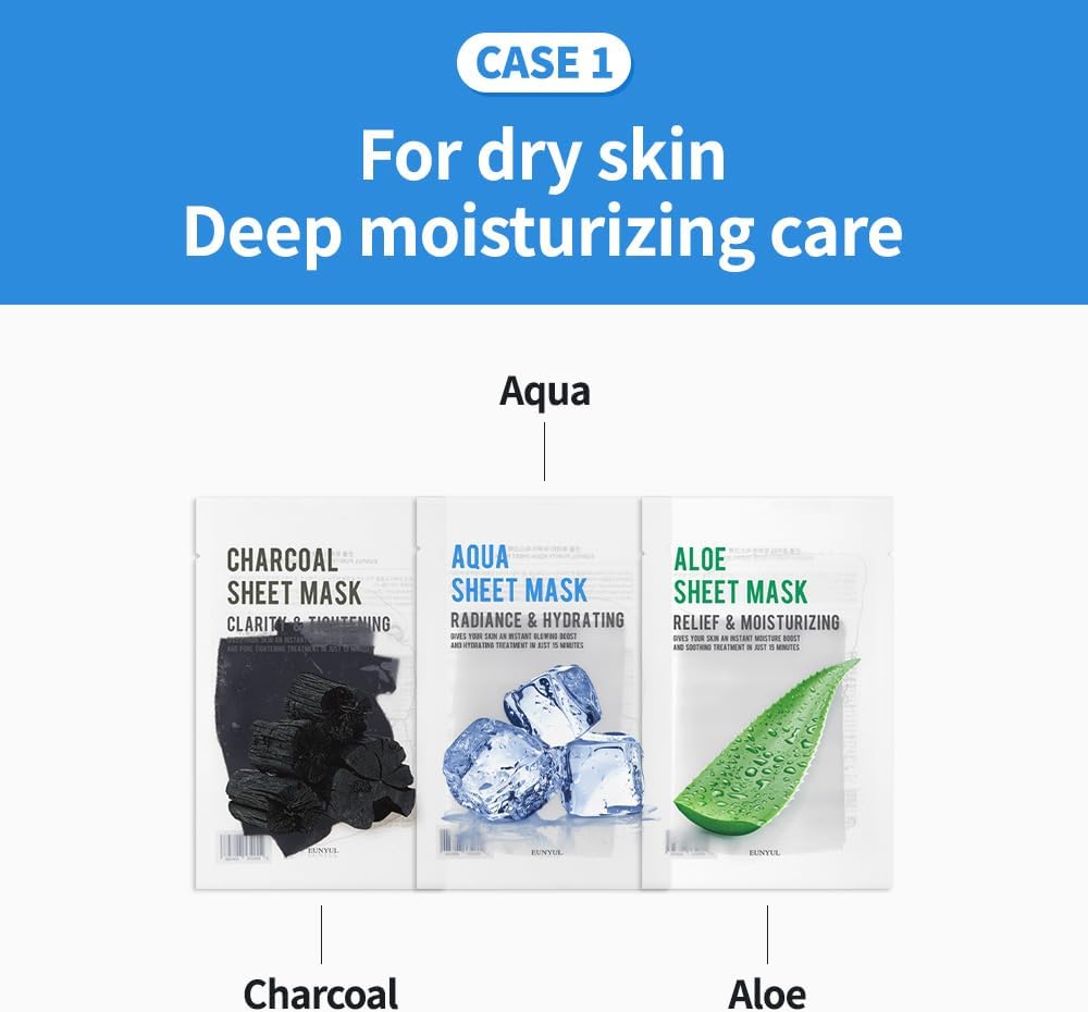 (PACK DE 8) EUNYUL Masque en feuille de pureté Masque facial Soins de la peau coréens Ingrédients naturels pour tous les types de peau, hydratant – Image 5