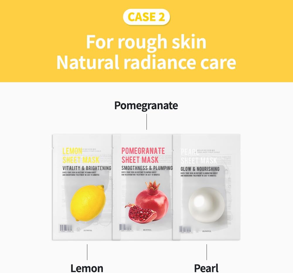 (PACK DE 8) EUNYUL Masque en feuille de pureté Masque facial Soins de la peau coréens Ingrédients naturels pour tous les types de peau, hydratant – Image 6