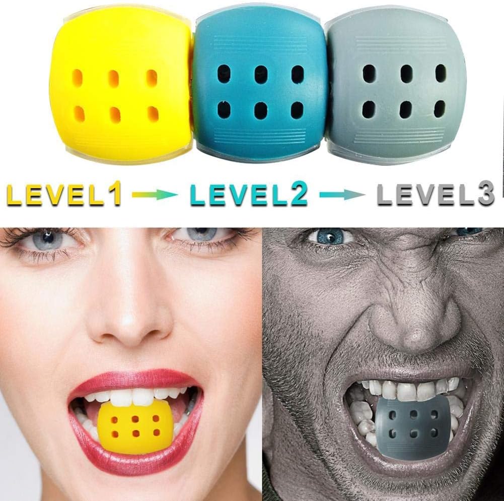 ZIYUMI Jawline Trainer, Visage Plus Ferme, Double Menton Exercice Jawlineme Exercice Fitness Ball Jaw Exerciser et Cou Visage Tonifiant Équipement Facial Beauté Outil pour Hommes Femmes – Image 8