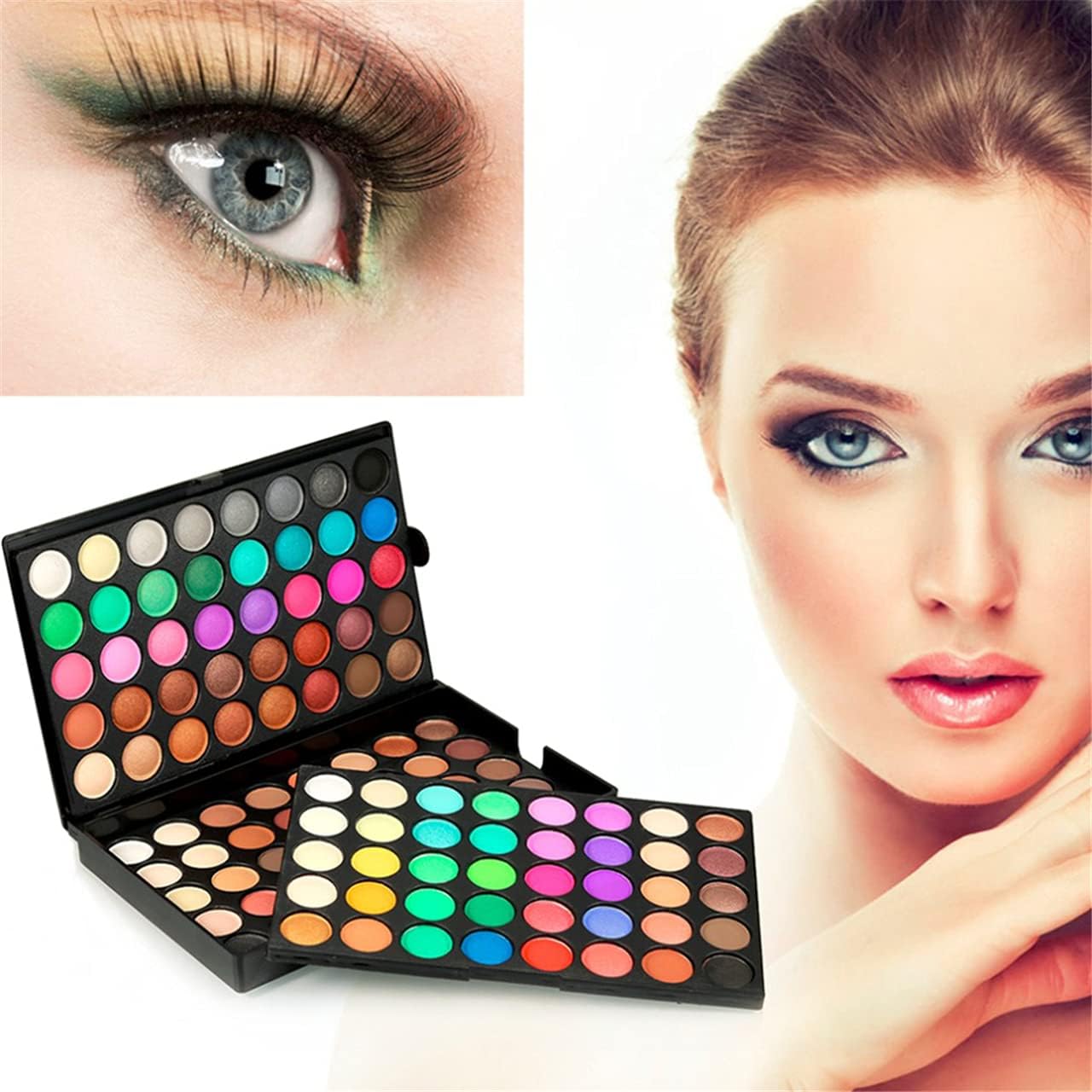 FantasyDay 120 Couleurs Professionnel Shimmer Mat Ultra Pigmenté Fard À Paupières Fondation Palette De Maquillage Ensemble Cosmétique - Kit De Beauté De Maquillage Fard À Paupières – Image 8