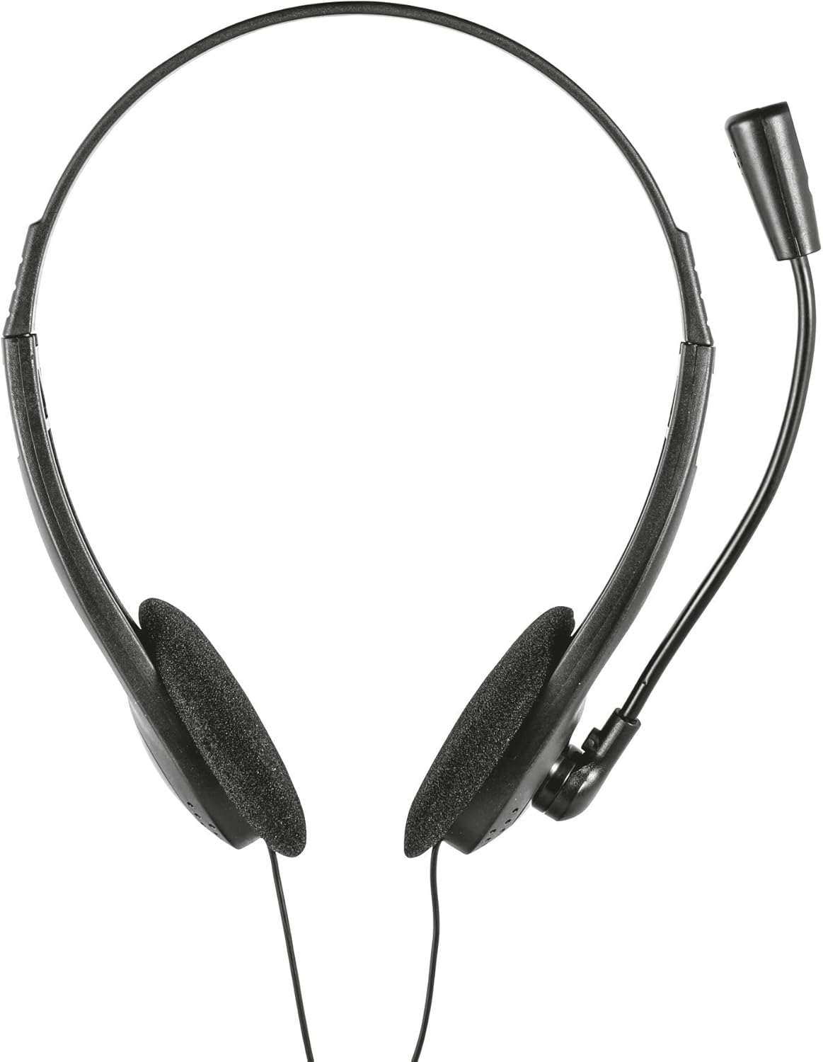 Trust Primo Microphone supra-auriculaire léger pour PC 3,5 mm, câble 1,8 m, casque audio PC filaire réglable pour ordinateur portable, télétravail, bureau, chat, équipes Zoom – Noir – Image 5