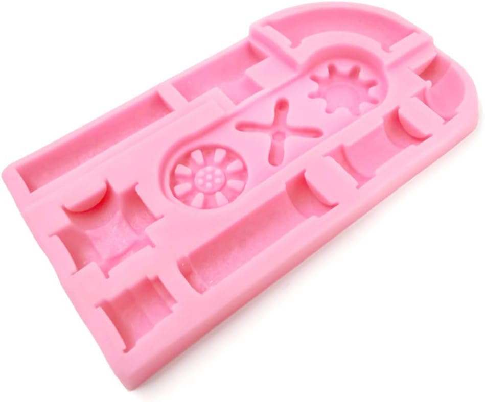 Moules en Silicone avec horloge Vintage, équipement Steampunk, décoration de gâteau Fondant d'anniversaire pour bébé, 3 # – Image 3