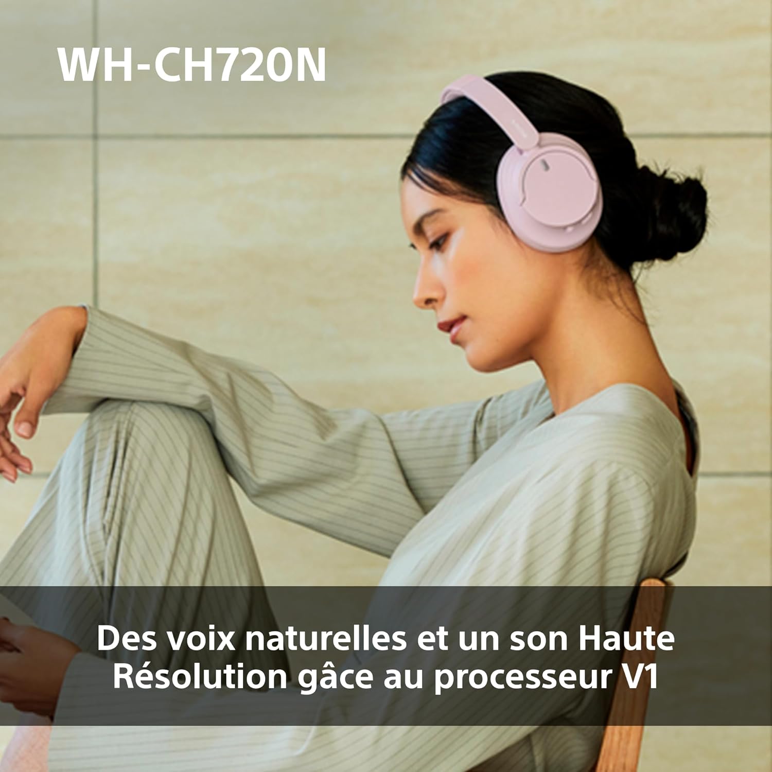 Sony WH-CH720N - Casque Bluetooth sans fil à réduction de bruit - Micro intégré - Jusqu'à 35 heures d'autonomie et charge rapide - Blanc – Image 5