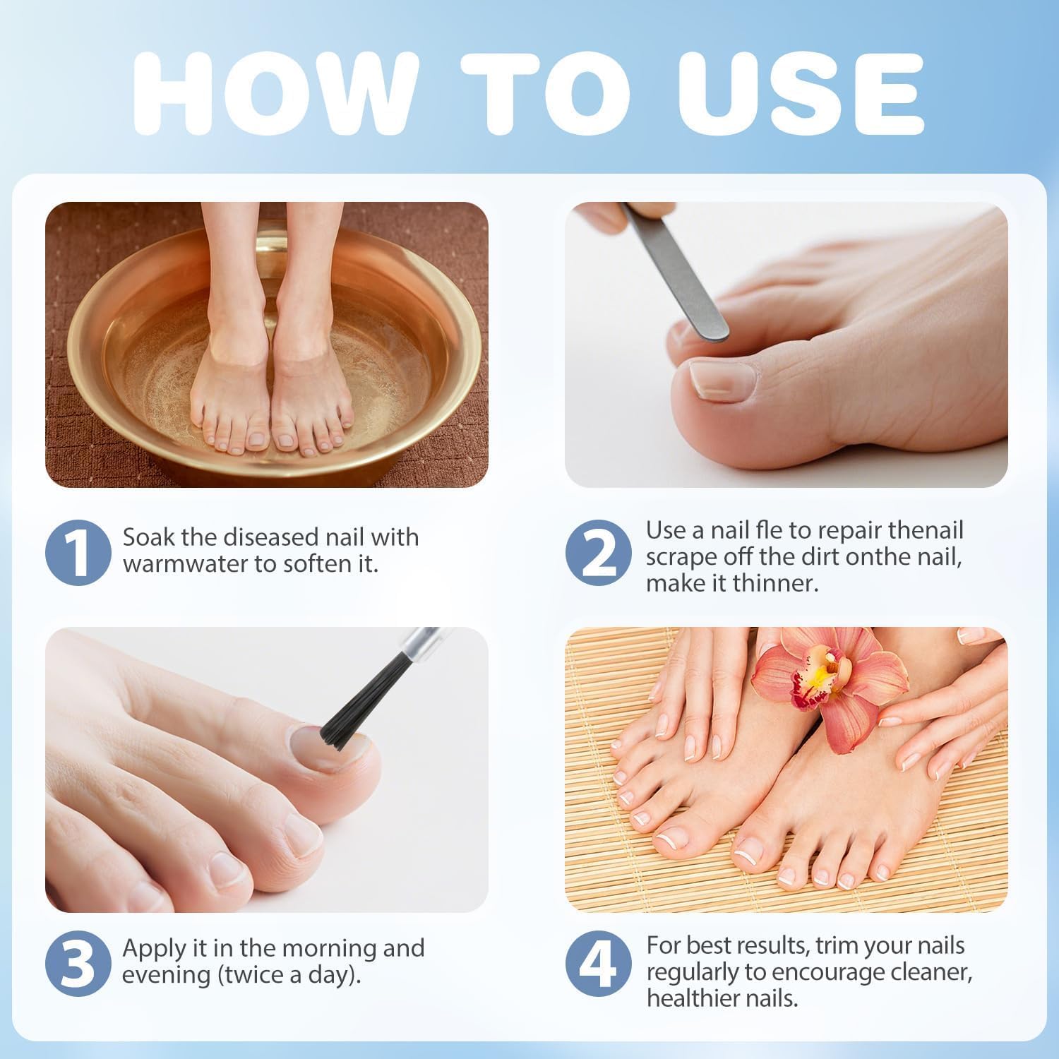 Soin intensif des ongles - Améliore l'apparence des ongles abîmés et décolorés - Formule active pour les ongles des pieds et des mains - Flacon de 20 ml avec applicateur – Image 6
