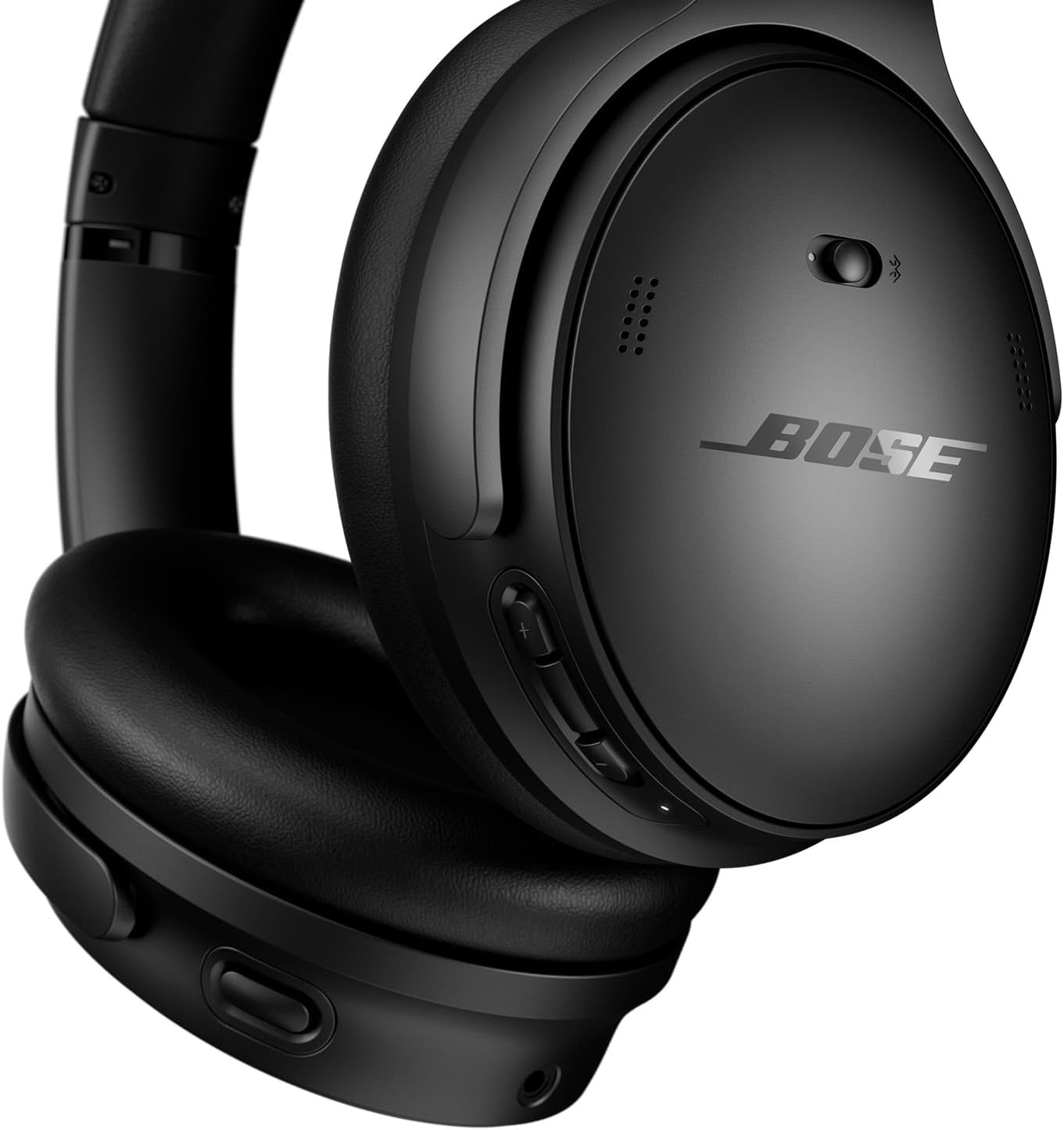 Bose QuietComfort Casque immersif sans fil avec suppression du bruit, casque supra-auriculaire Bluetooth avec micro intégré pour jusqu'à 24 heures de lecture, noir – Image 6