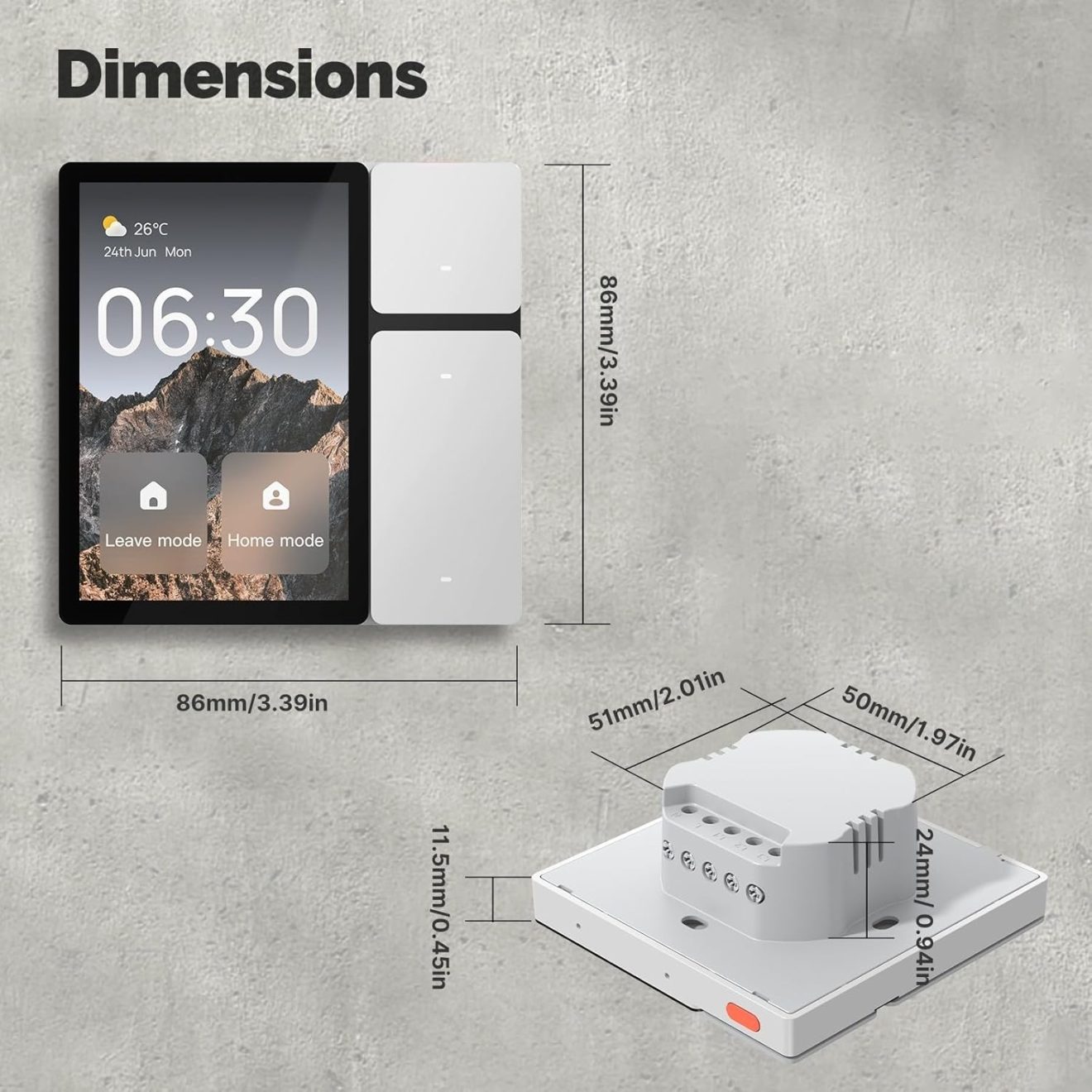 Système de relais tactile Smart Home Controller 3 avec fonctionnalités ...