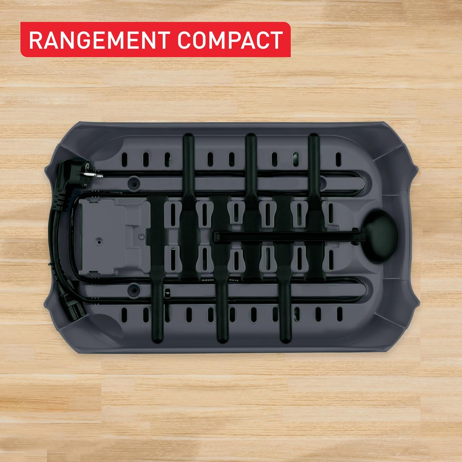 Tefal Crep'Party, Assiette à Crêpes et Crêpes, 6 Personnes, Revêtement Antiadhésif, Rangement Accessoires Intégré, PY558BF0, Poivre de Java – Image 6