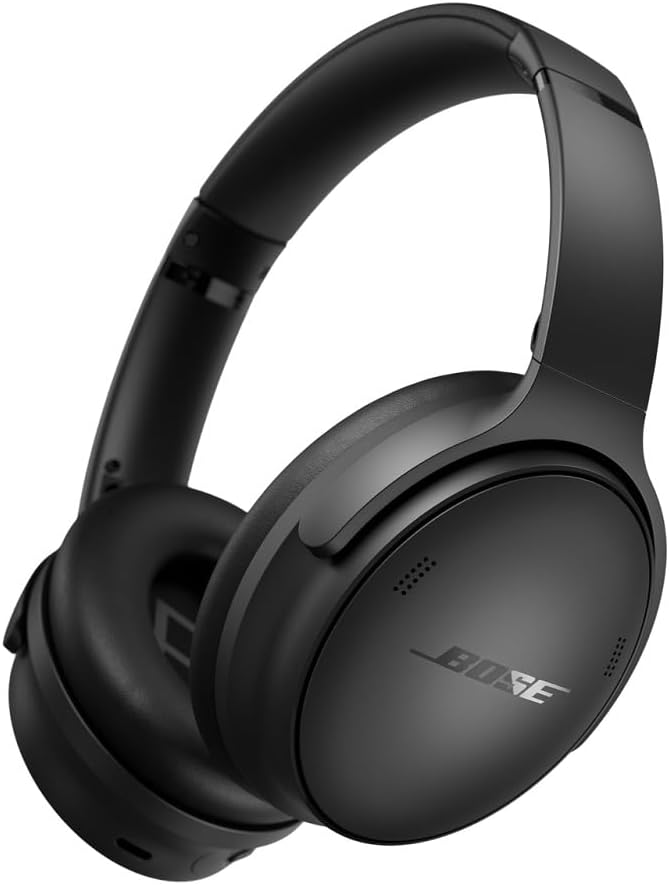 Bose QuietComfort Casque immersif sans fil avec suppression du bruit, casque supra-auriculaire Bluetooth avec micro intégré pour jusqu'à 24 heures de lecture, noir – Image 2