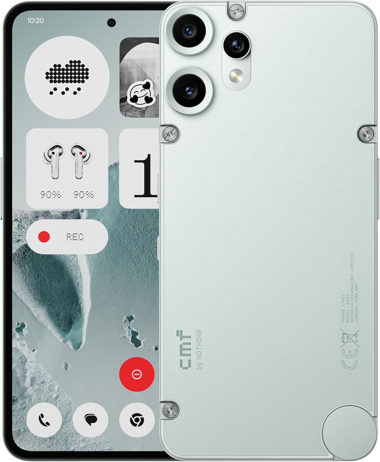 CMF Phone 2 Pro 128 Go – Smartphone 5G avec appareil photo 50 MP et zoom 20x, écran AMOLED FHD+ de 6,77 pouces à 120 Hz, batterie 5 000 mAh et Nothing OS 3.2 – Vert clair – Image 2