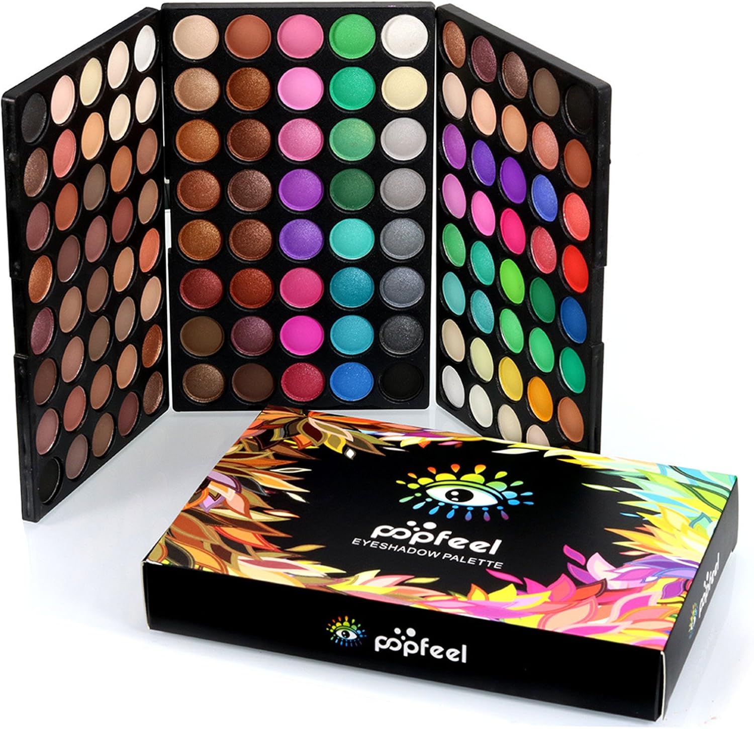FantasyDay 120 Couleurs Professionnel Shimmer Mat Ultra Pigmenté Fard À Paupières Fondation Palette De Maquillage Ensemble Cosmétique - Kit De Beauté De Maquillage Fard À Paupières – Image 2