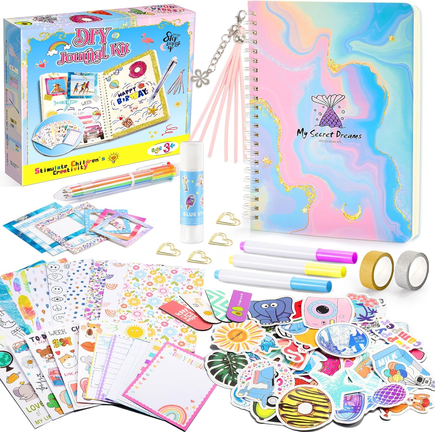 Kit de scrapbooking DIY pour enfants, carnet secret – Image 2