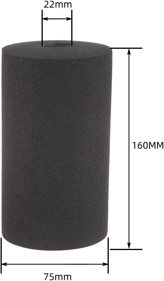 SPORTARC Lot de 2 rouleaux en mousse pour pieds d'haltérophilie, banc de musculation, pieds en mousse extensible pour la maison, la salle de sport, équipement de remplacement 160 mm – Image 3