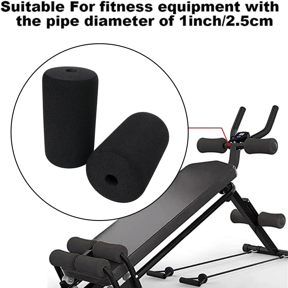 SPORTARC Lot de 2 rouleaux en mousse pour pieds d'haltérophilie, banc de musculation, pieds en mousse extensible pour la maison, la salle de sport, équipement de remplacement 160 mm – Image 4