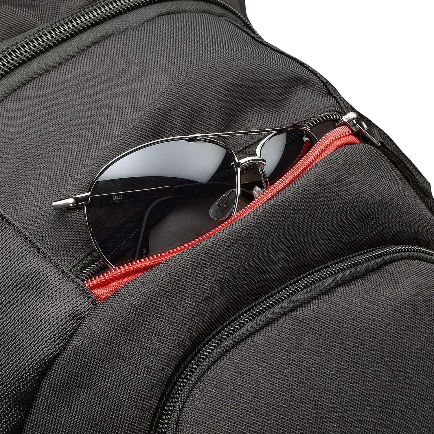 Case Logic DLBP116K Sac à dos tendance en nylon pour ordinateur portable 15,4" 16" Noir – Image 8