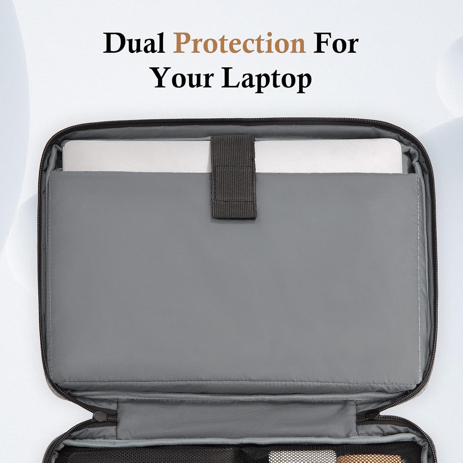 Bagasin housse pour ordinateur portable 15 15.6 16 17 17.3 14 13.3 13.6 13 12.3 12 pouces TSA pochette d'ordinateur étanche avec 4 couches de Protection PC sac de transport – Image 3