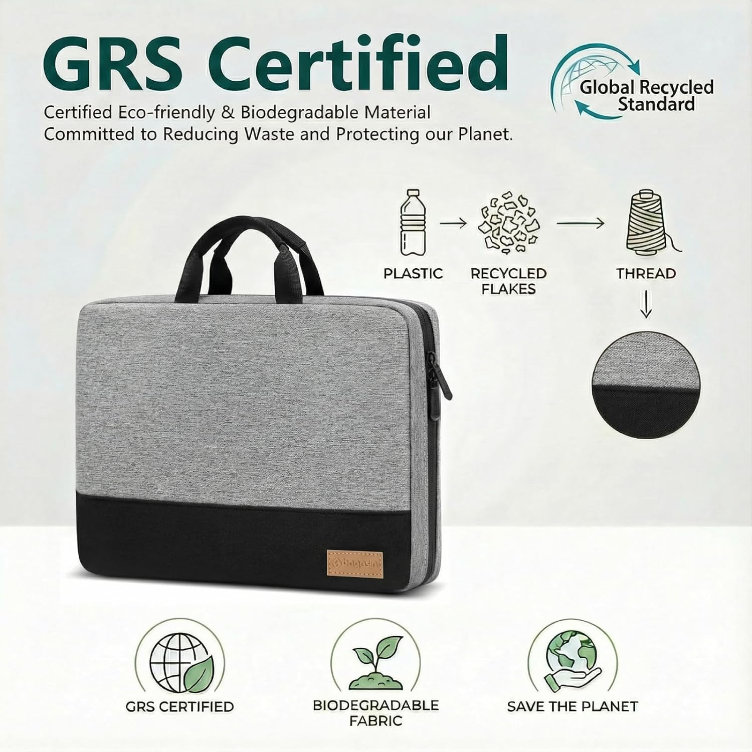 Bagasin housse pour ordinateur portable 15 15.6 16 17 17.3 14 13.3 13.6 13 12.3 12 pouces TSA pochette d'ordinateur étanche avec 4 couches de Protection PC sac de transport – Image 7