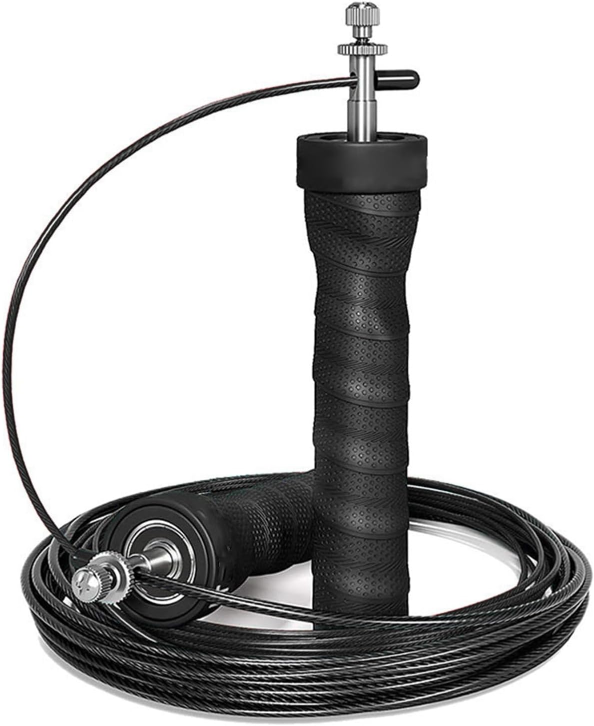 Corde à sauter | Corde à sauter pour l'exercice | Corde à sauter réglable | Câble conçu et durable avec revêtement en PVC pour des entraînements cardio et un entraînement physique efficaces. – Image 8