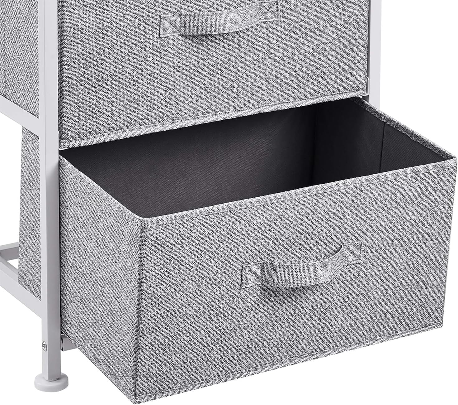 Amazon Basics Commode à 4 tiroirs en tissu blanc – Image 9