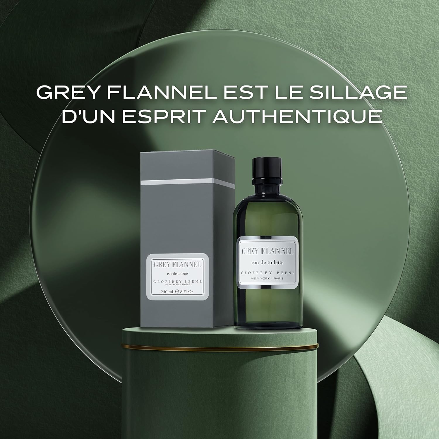 Geoffrey Beene, Grey Flannel, Eau de Toilette Spray pour Homme, Parfum Boisé et Oriental, Parfum Chypré Vert Unique, Authentique et Sophistiqué, Avec Trois Notes Parfumées, 30 ml – Image 4