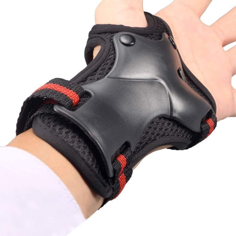 IBLUELOVER Ensembles de Protection pour Enfants et Adultes Genouillères, Coudières, Kit de Sport réglable, Protecteurs pour vélo, Roller, BMX, Skateboard, Scooter, 6 pièces, équipement de Sport – Image 4