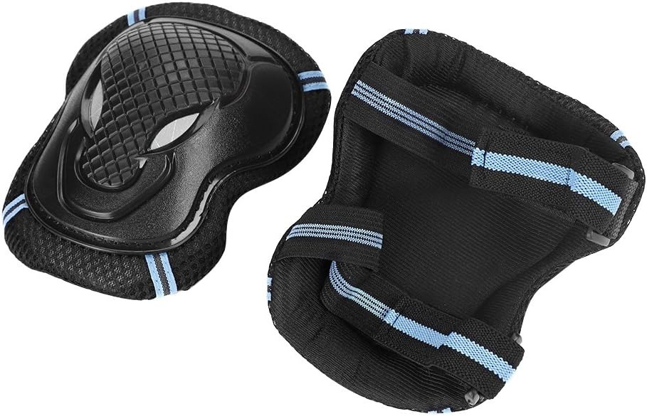 IBLUELOVER Ensembles de Protection pour Enfants et Adultes Genouillères, Coudières, Kit de Sport réglable, Protecteurs pour vélo, Roller, BMX, Skateboard, Scooter, 6 pièces, équipement de Sport – Image 5